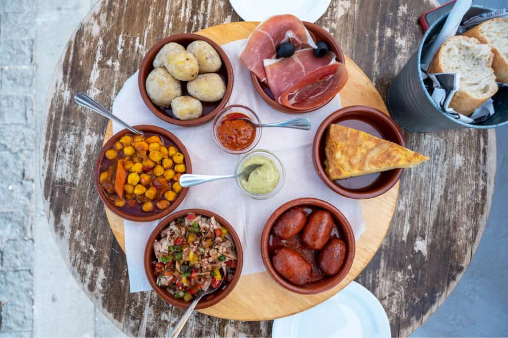 Spanische Tapas als Fingerfood